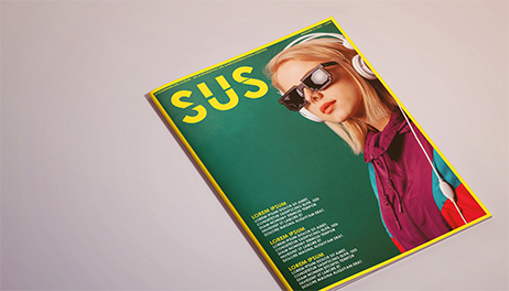 Logo und Cover Design der Schülerzeitung "sus" der Realschule Oldendorf